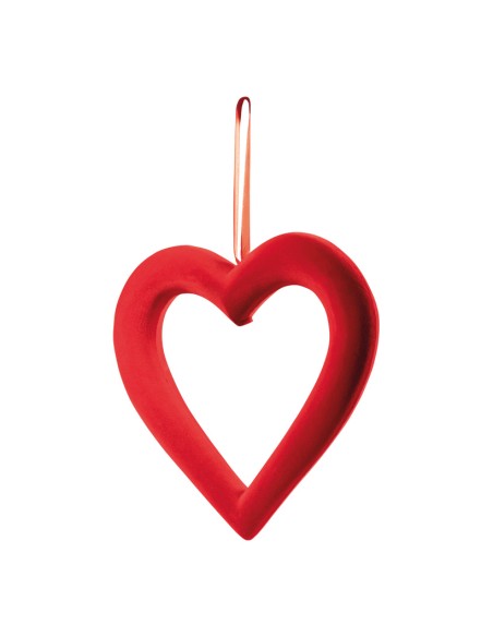 Corazón de terciopelo de contorno para la decoración en del día de los enamorados