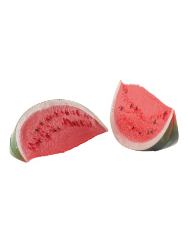 Rebanada de sandía para la decoración de verano en escaparates de tiendas o comercios
