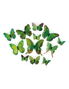 Mariposas 3D para la decoración de verano en escaparates de tiendas o comercios