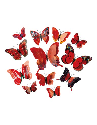 Mariposas 3D para la decoración en del día de los enamorados