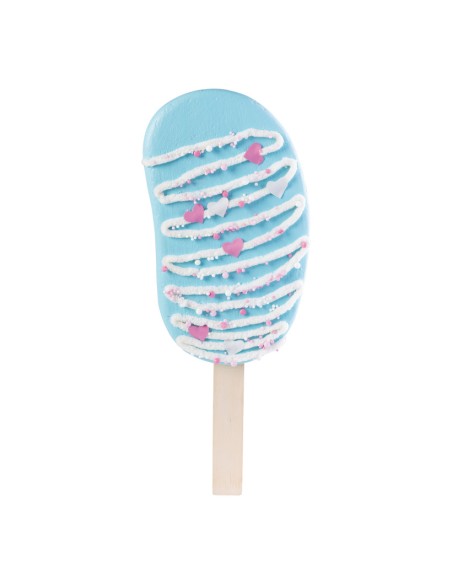 Helado con palito para la decoración de verano en escaparates de tiendas o comercios
