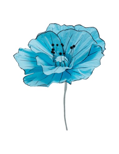 Flor fantasía de papel para la decoración de verano en escaparates de tiendas o comercios