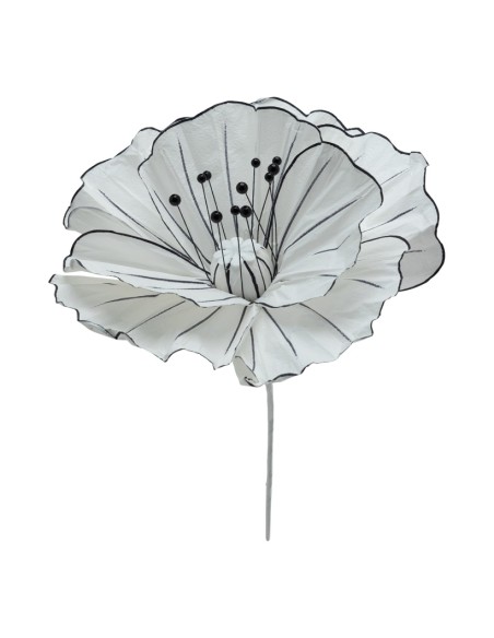 Flor fantasía de papel para la decoración de verano en escaparates de tiendas o comercios
