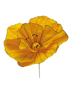 Flor fantasía de papel para la decoración de verano en escaparates de tiendas o comercios