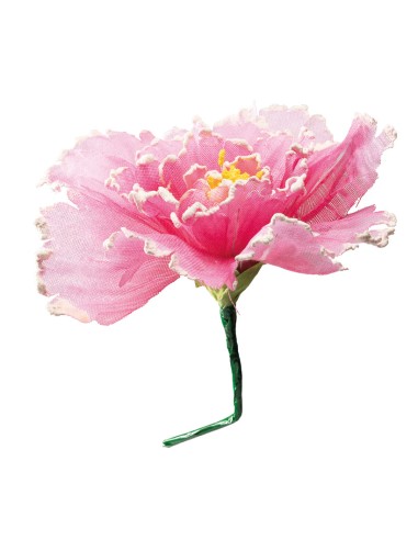 Flor fantasía de papel para la decoración de verano en escaparates de tiendas o comercios