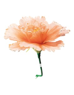 Flor fantasía de papel para la decoración de verano en escaparates de tiendas o comercios