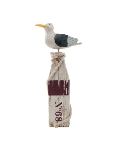 Guardabarros con gaviota para la decoración de verano en escaparates de tiendas o comercios