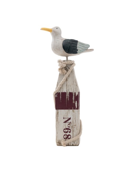 Guardabarros con gaviota para la decoración de verano en escaparates de tiendas o comercios