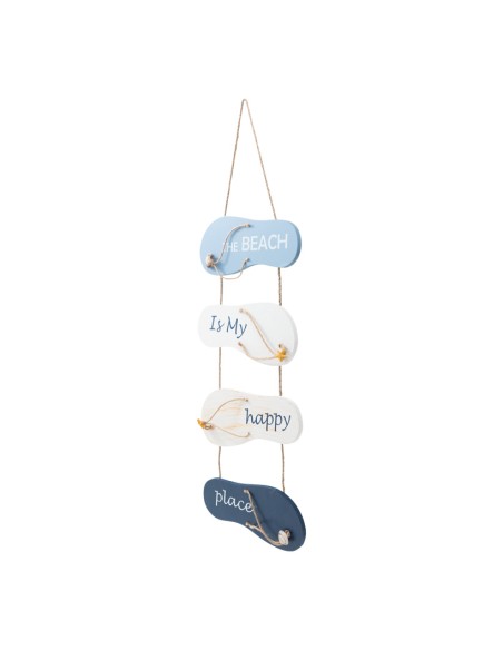 Percha con 4 chanclas para la decoración de verano en escaparates de tiendas o comercios
