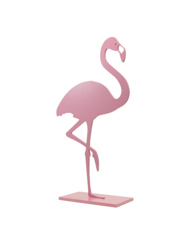 Flamenco en stand para la decoración de verano en escaparates de tiendas o comercios