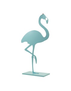 Flamenco en plato base para la decoración de verano en escaparates de tiendas o comercios