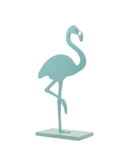 Flamenco en plato base para la decoración de verano en escaparates de tiendas o comercios