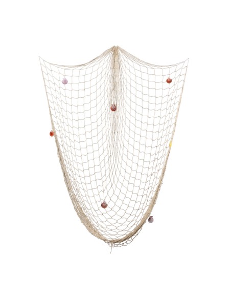 Red de pesca para la decoración de verano en escaparates de tiendas o comercios