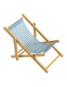 Silla de cubierta para la decoración de verano en escaparates de tiendas o comercios