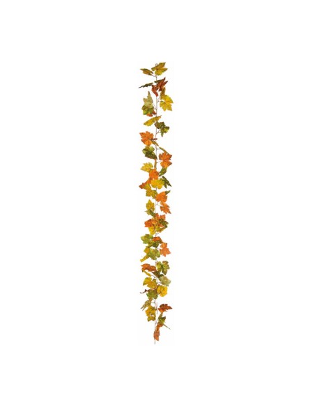 Guirnalda de hojas de arce con tonos de otoño Para decorar centros comerciales y escaparates en otoño