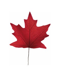 Hoja de arce para escaparates de otoño en tiendas y centros comerciales