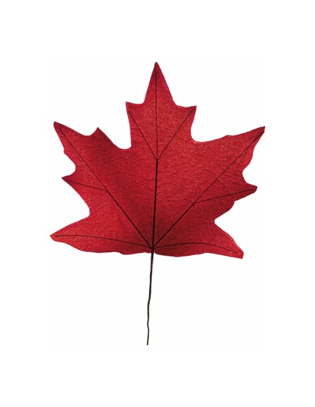 Hoja de arce para escaparates de otoño en tiendas y centros comerciales