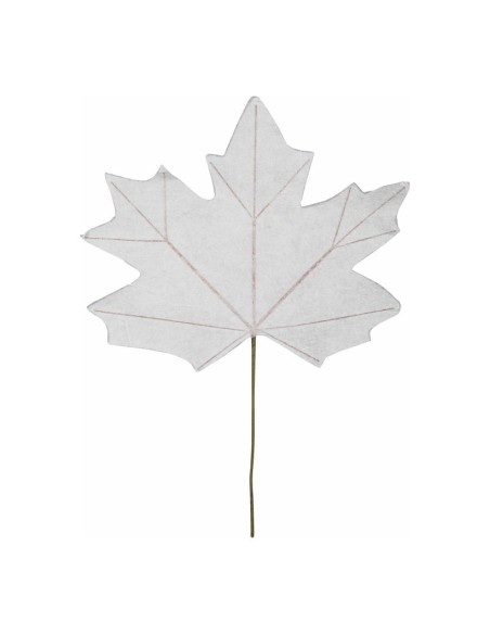 Hoja de arce para escaparates de otoño en tiendas y centros comerciales