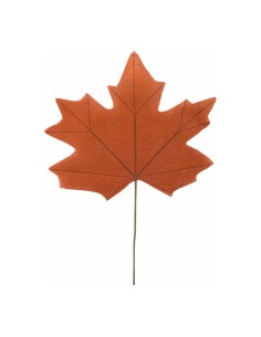Hoja de arce para escaparates de otoño en tiendas y centros comerciales