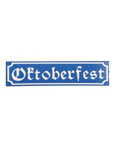 Cartel calle "Oktoberfest" para la decoración de fiestas populares y escaparates