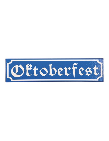 Cartel calle "Oktoberfest" para la decoración de fiestas populares y escaparates