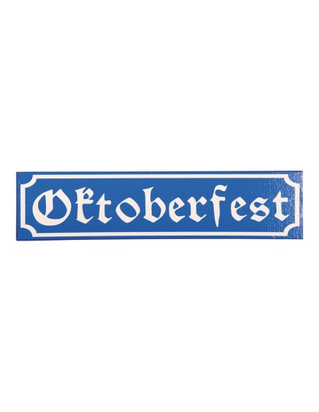 Cartel calle "Oktoberfest" para la decoración de fiestas populares y escaparates