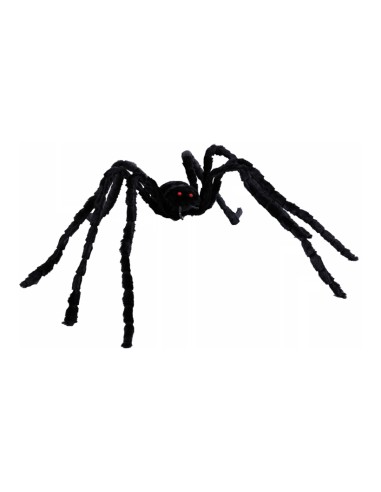 Araña para Halloween en escaparates de tiendas