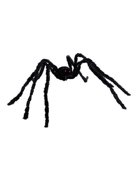 Araña para Halloween en escaparates de tiendas