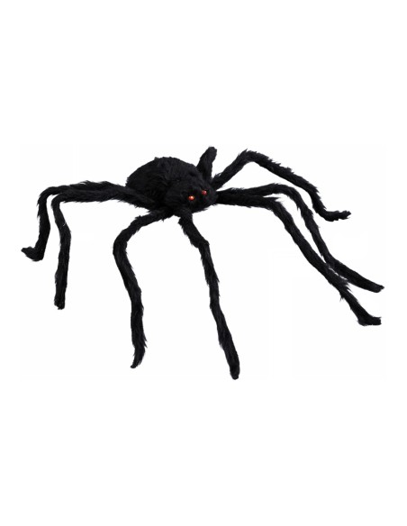 Araña para Halloween en escaparates de tiendas