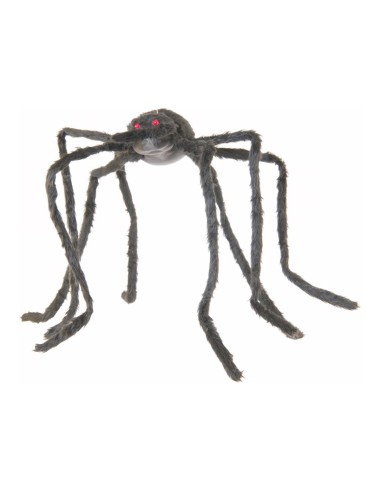 Araña para Halloween en escaparates de tiendas
