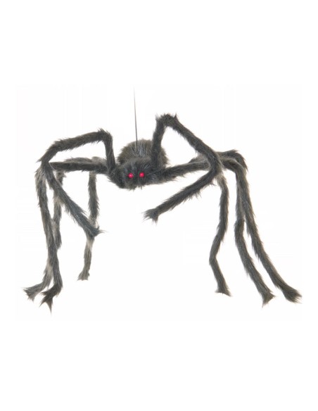 Araña para Halloween en escaparates de tiendas
