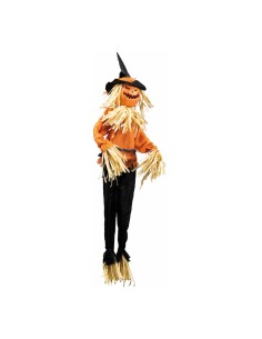 Espantapájaros cabeza calabaza Para escaparates y fiestas en Halloween