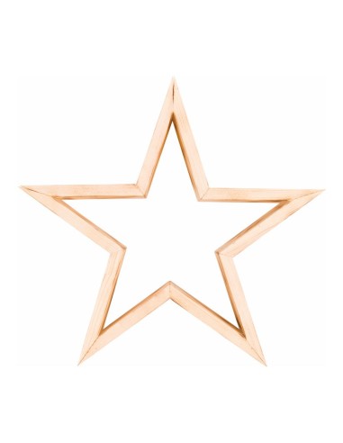 Estrella de madera para la decoración navideña de centros comerciales calles tiendas