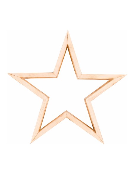 Estrella de madera para la decoración navideña de centros comerciales calles tiendas