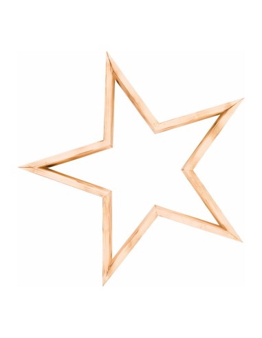 Estrella de madera para la decoración navideña de centros comerciales calles tiendas