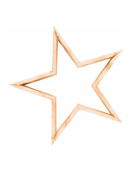 Estrella de madera para la decoración navideña de centros comerciales calles tiendas