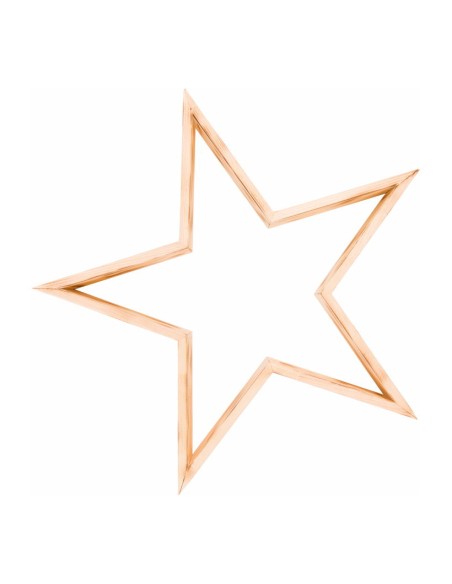 Estrella de madera para la decoración navideña de centros comerciales calles tiendas