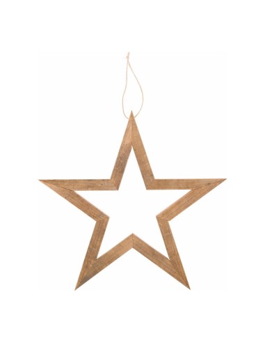 Estrella de madera para la decoración navideña de centros comerciales calles tiendas