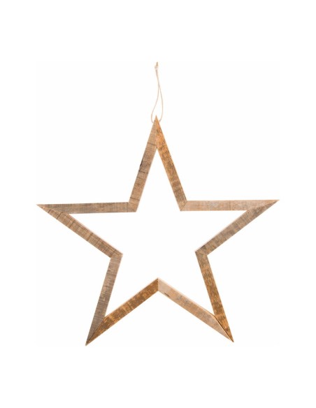 Estrella de madera para la decoración navideña de centros comerciales calles tiendas