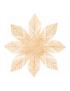 Estrella floral para la decoración navideña de centros comerciales calles tiendas