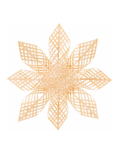 Estrella floral para la decoración navideña de centros comerciales calles tiendas