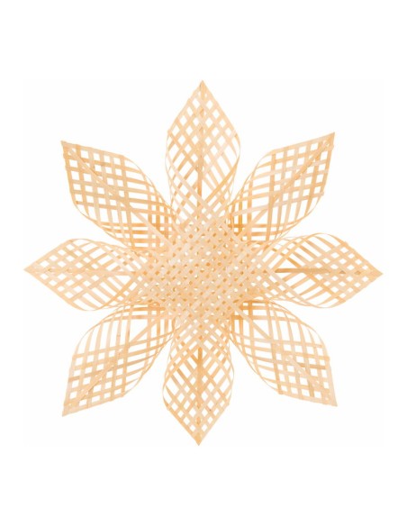 Estrella floral para la decoración navideña de centros comerciales calles tiendas