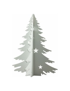 Árbol Navidad contornos 3D para la decoración de navidad con bolas y accesorios