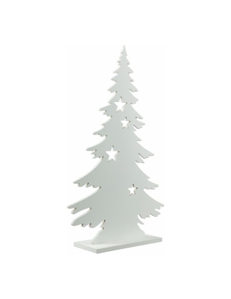 Árbol Navidad contornos 3D para la decoración de navidad con bolas y accesorios