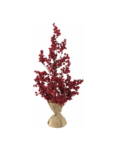 Árbol de bayas para la decoración de navidad con bolas y accesorios