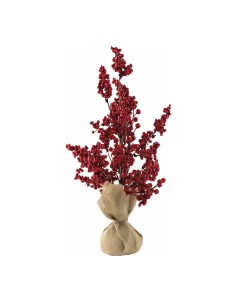Árbol de bayas para la decoración de navidad con bolas y accesorios