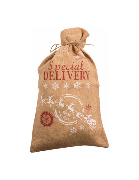 Saco Navidad special delivery para la decoración navideña de centros comerciales calles tiendas
