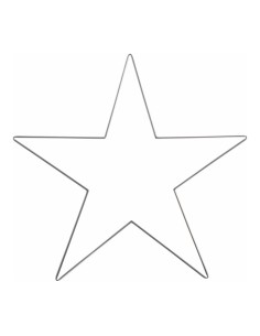 Estrella de metal para la decoración de centros comerciales calles y tiendas