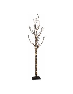 Árbol cartón LEDS para la decoración de navidad con bolas y accesorios