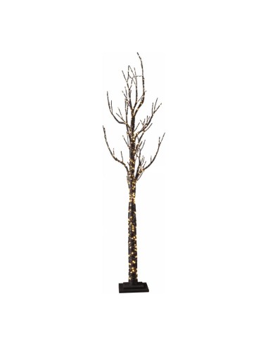 Árbol cartón LEDS para la decoración de navidad con bolas y accesorios